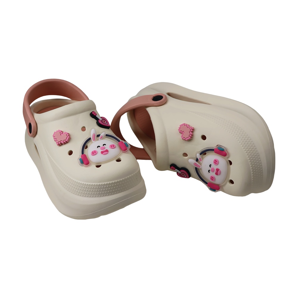 خرید آنلاین دمپایی دخترانه آرین مدل کراکس دیجی خرگوش کد 278